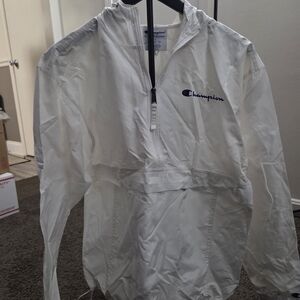 Champion White Windbreaker Jacket
